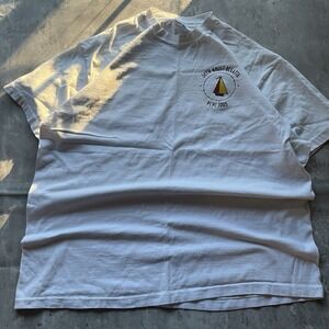 Vintage 80's Jones Beach Hanes Y2k T Shirt Single Stitch Made in USA Size Large